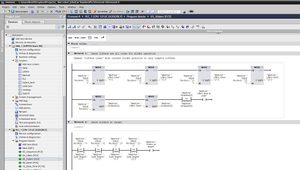 Siemens TIA Portal ladder logic for car stacker slider and lifter control